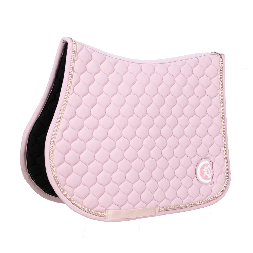 Onion Quilt 3D Logo Jumping Saddle Pad - Light Pink