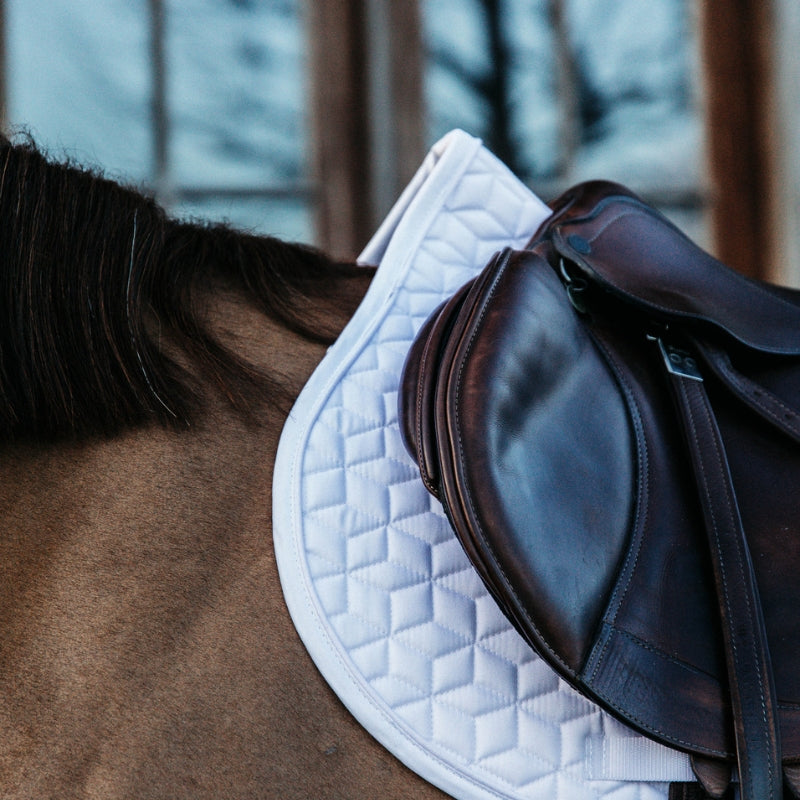 Classic Jumping Saddle Pad - White