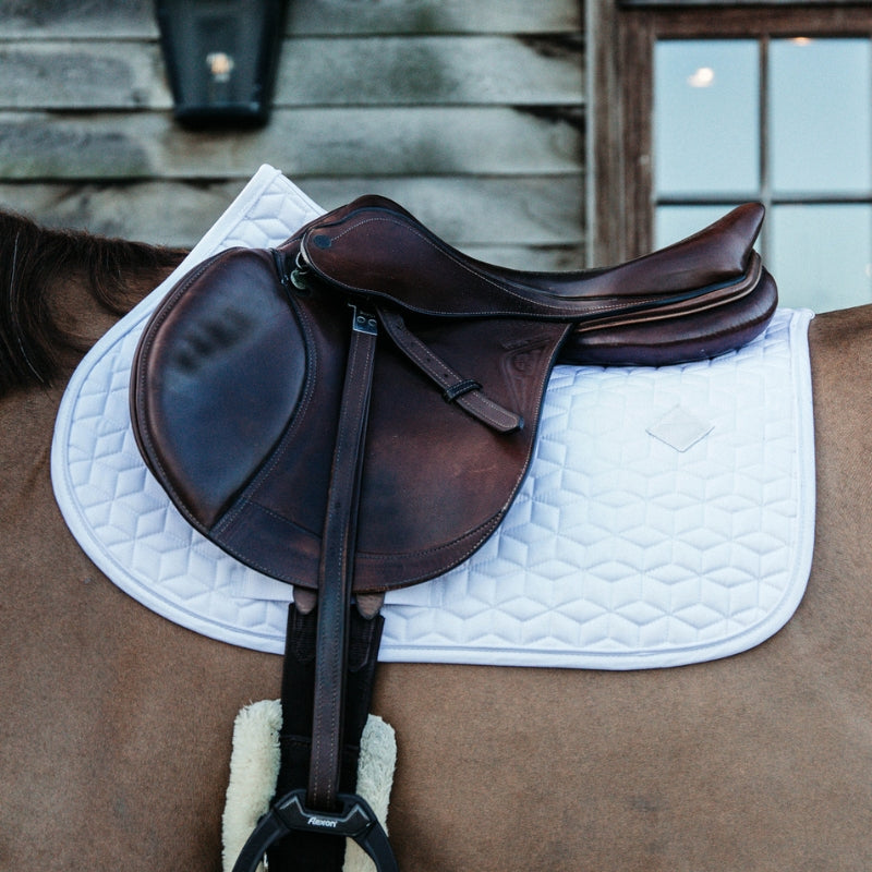 Classic Jumping Saddle Pad - White