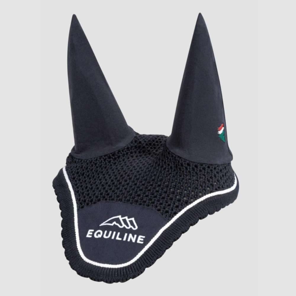 Combiset Outline Jumping Saddle Pad & Fly Hood - Navy