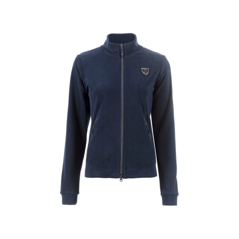 Ladies Cavalmaru Stand Up Collar Fleece - Navy