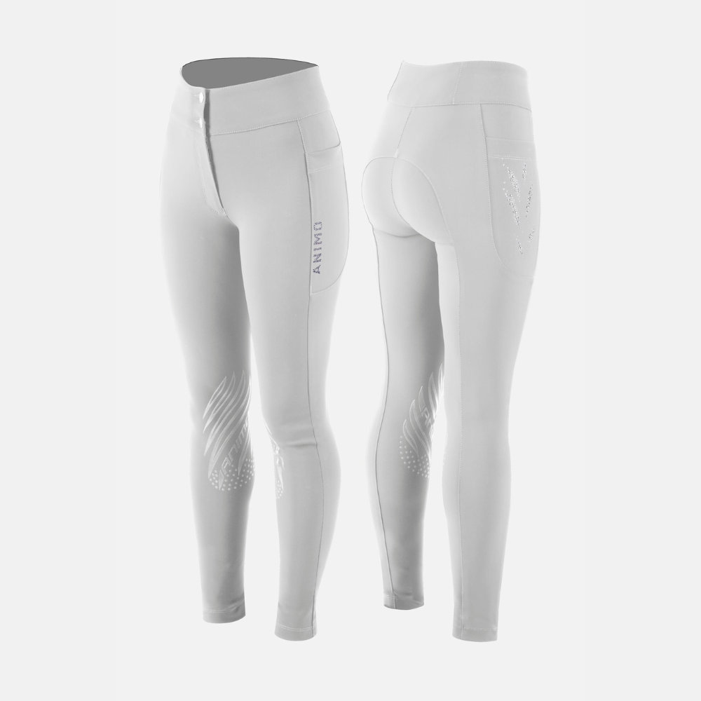 Ladies Nitin High Rise Breeches - White