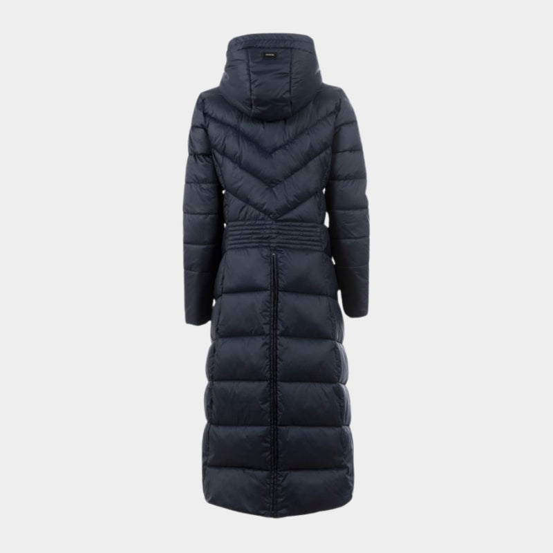 Ladies Cavalmeadow Long Padded Coat - Navy