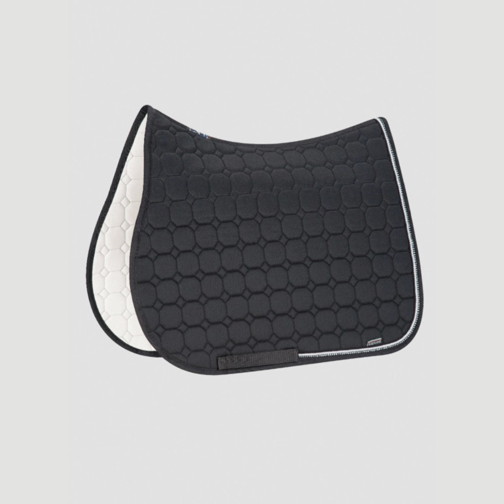 Combiset Rio Jumping Saddle Pad & Fly Hood - Black