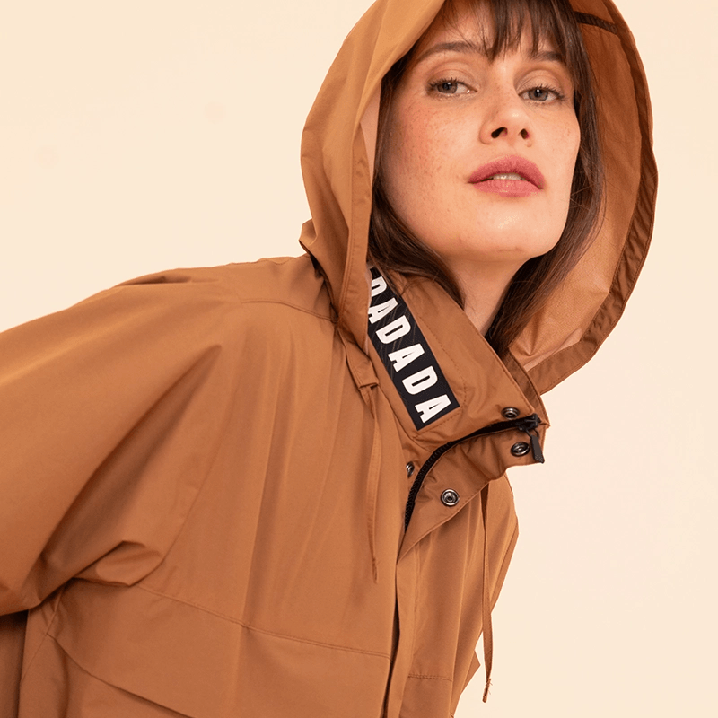 Apache Unisex Rain Coat - Ocher