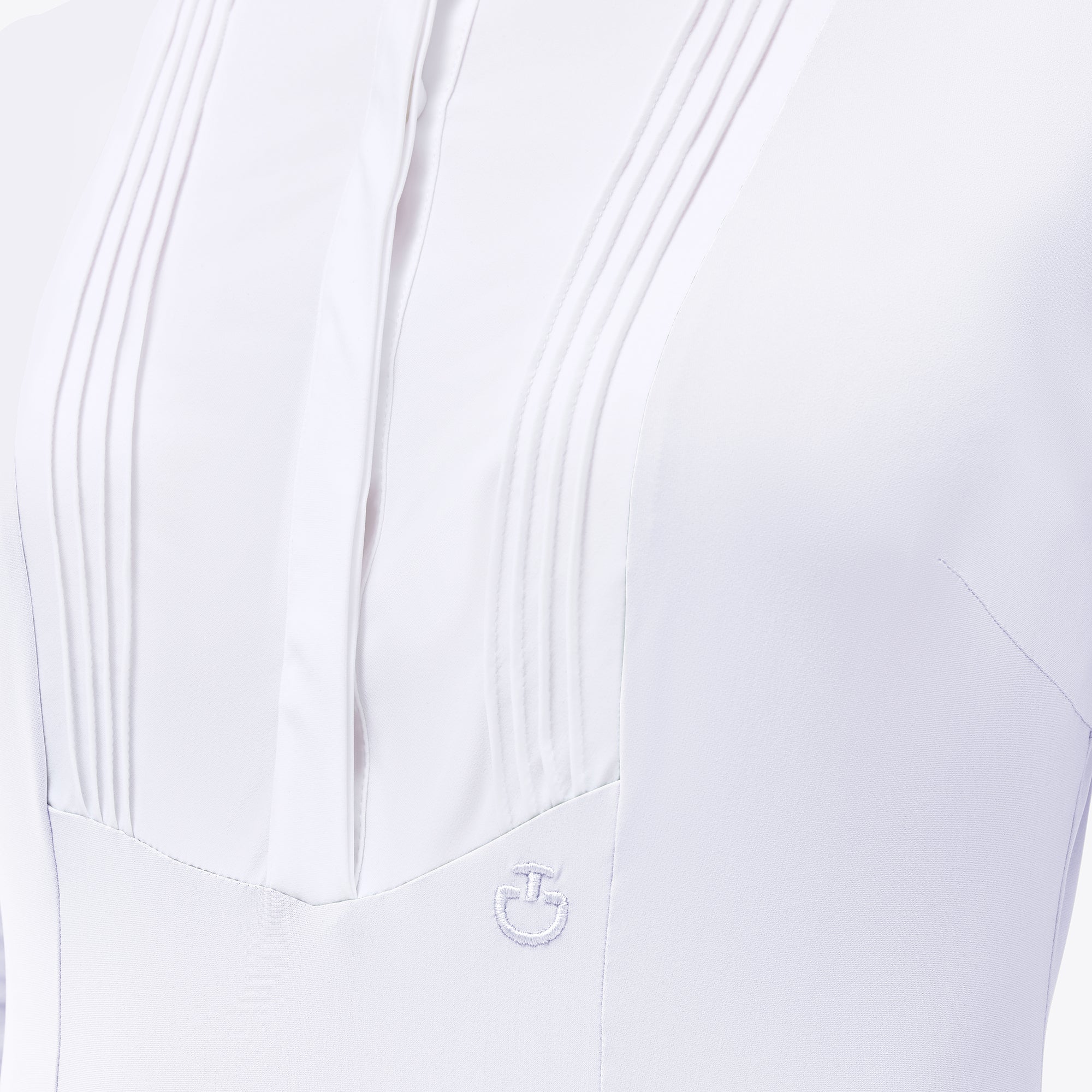 Ladies American Long Sleeve Show Shirt - White