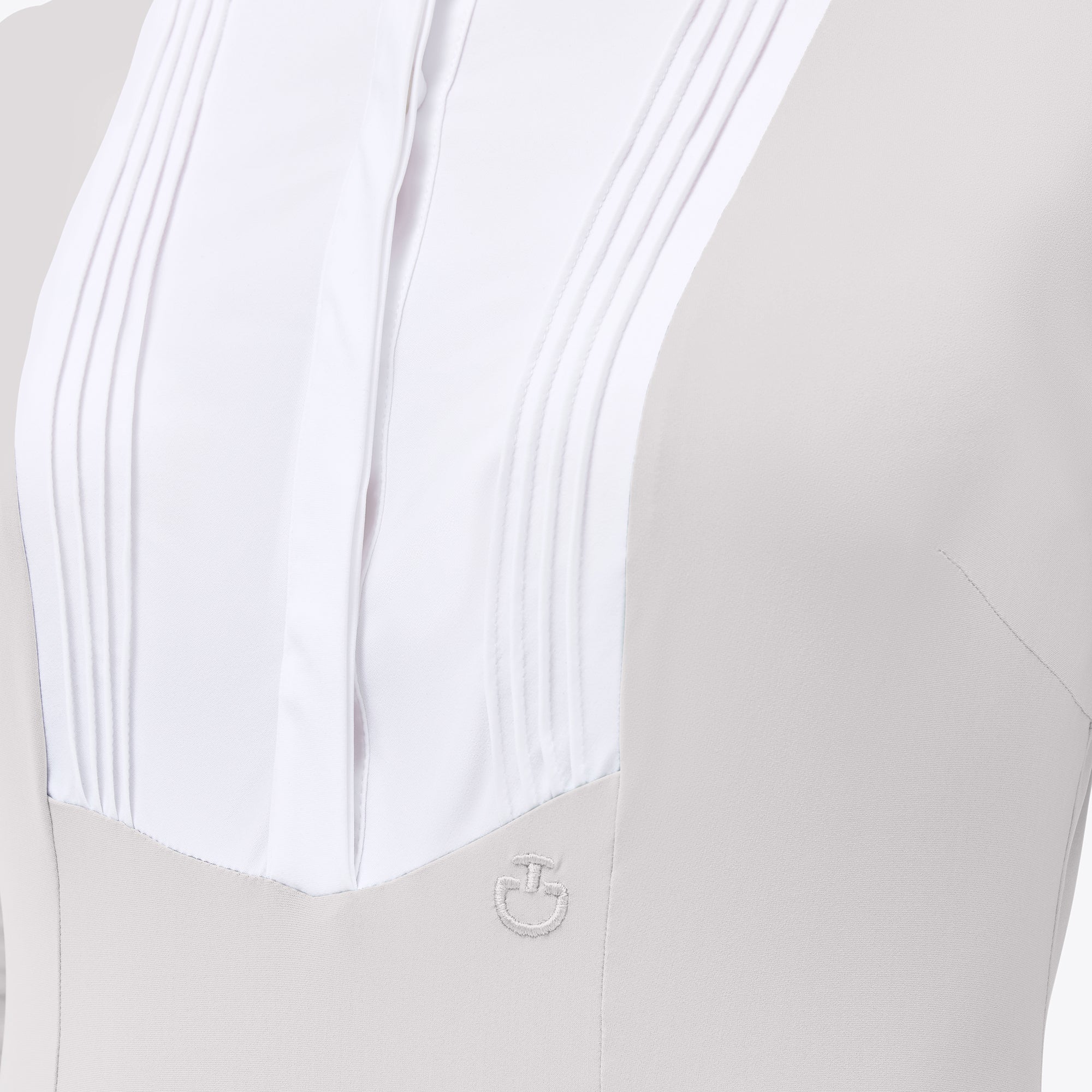 Ladies American Long Sleeve Show Shirt - Light Grey