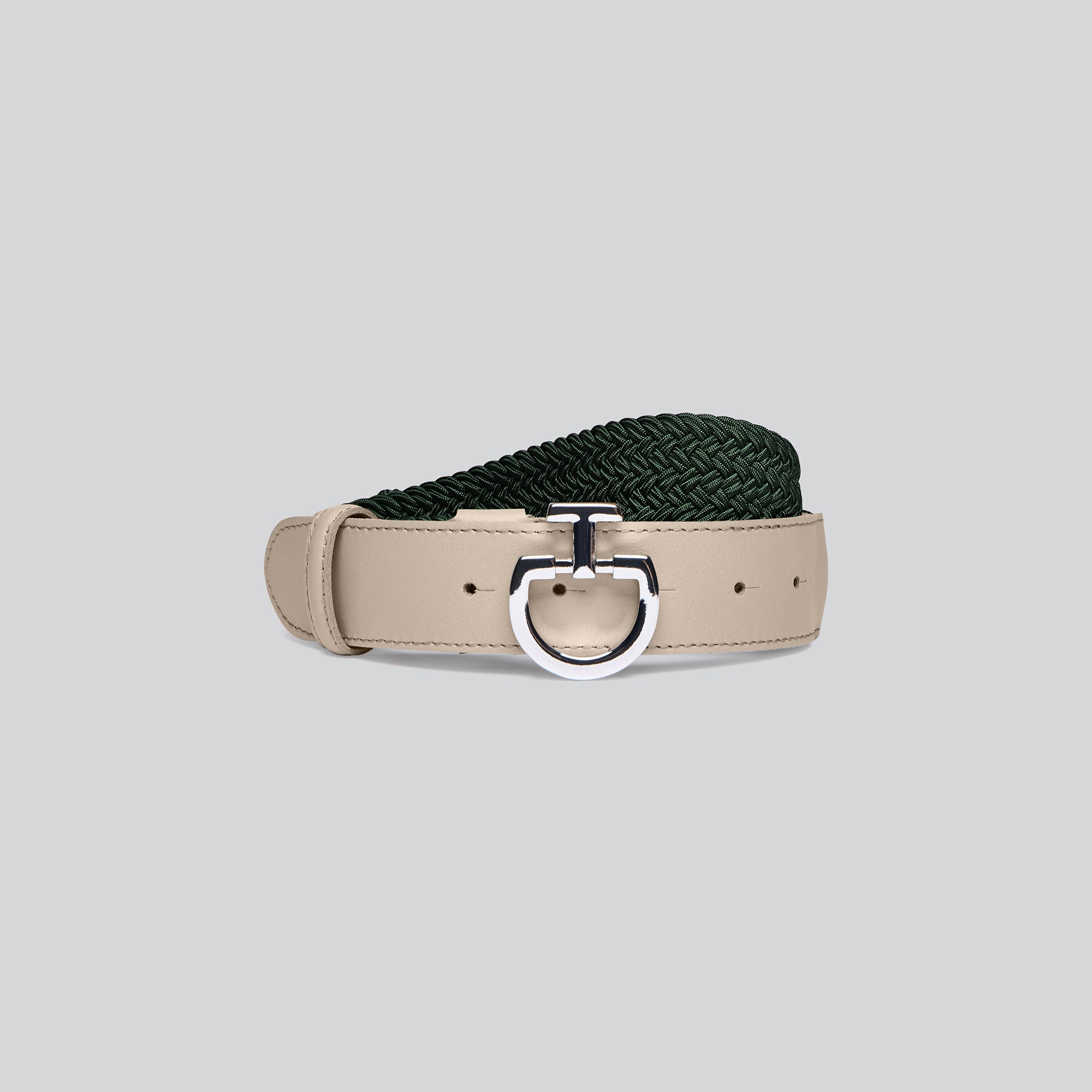 Ladies Elastic CT Clasp Belt - Forest Green