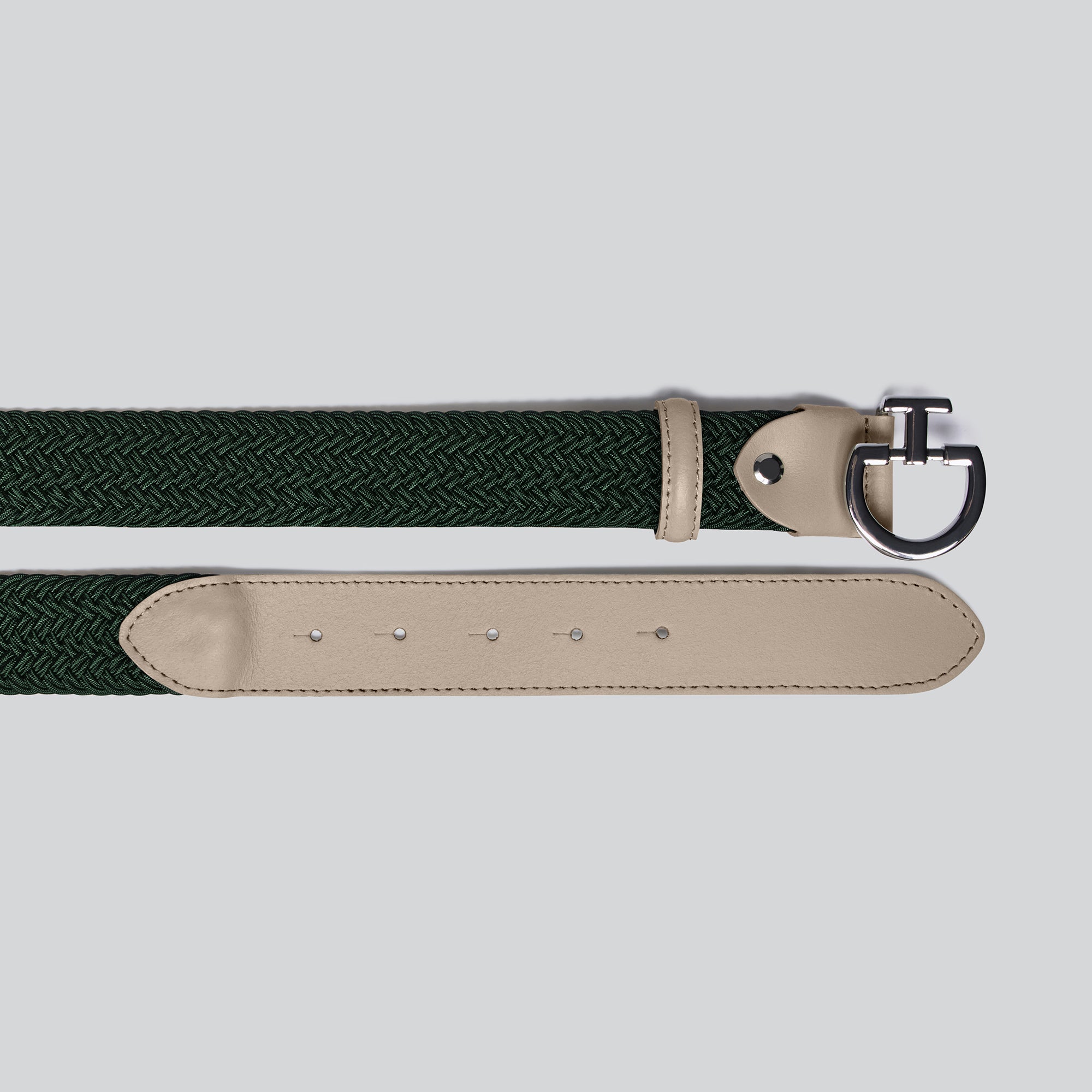 Ladies Elastic CT Clasp Belt - Forest Green