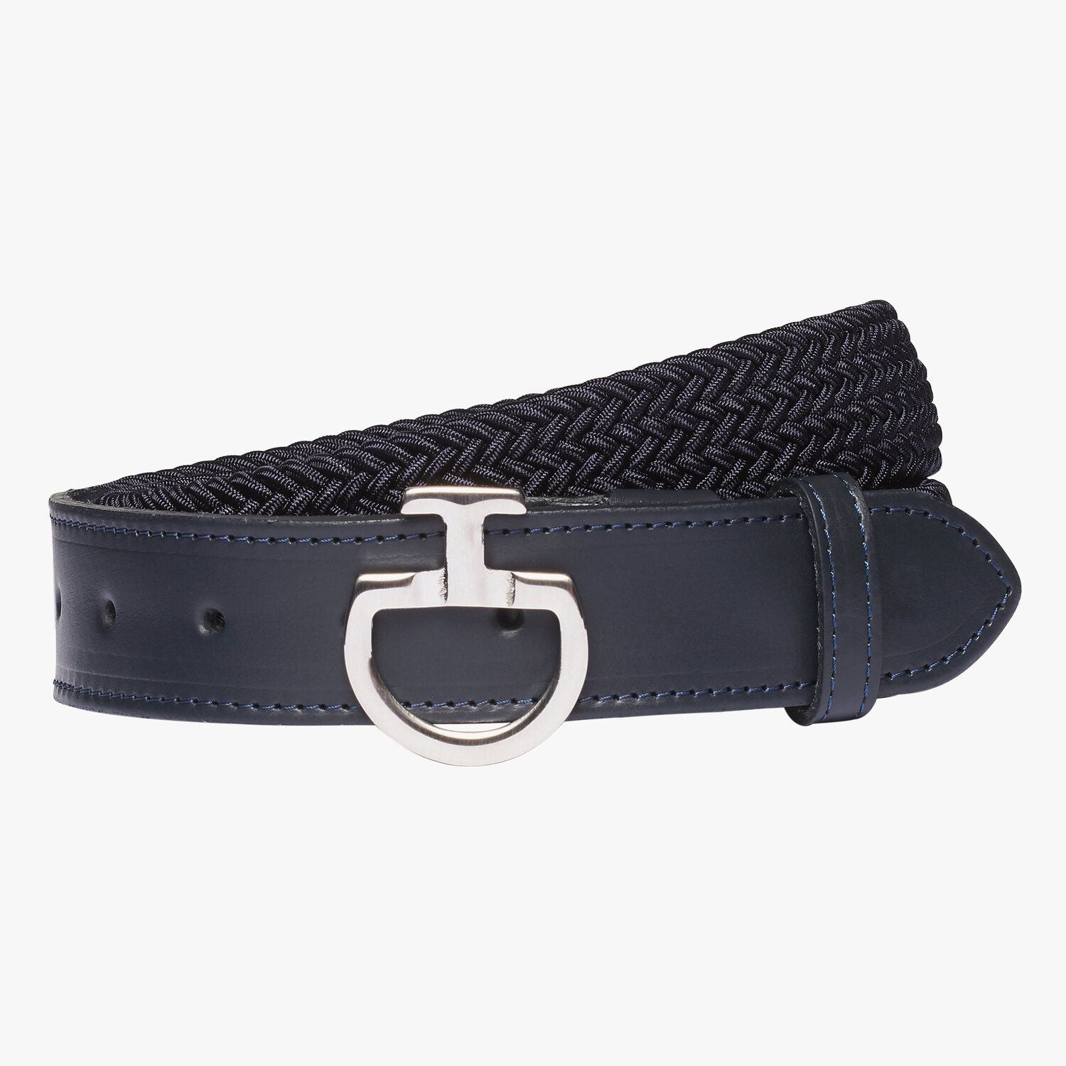 Ladies Elastic CT Clasp Belt - Navy