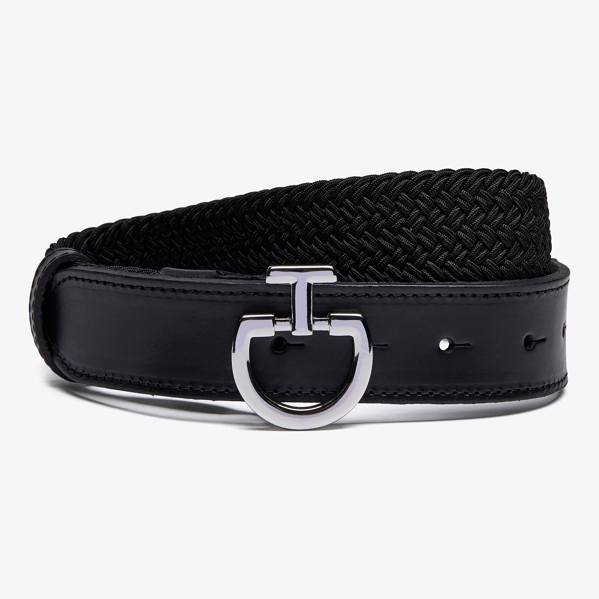 Ladies Elastic CT Clasp Belt | Black