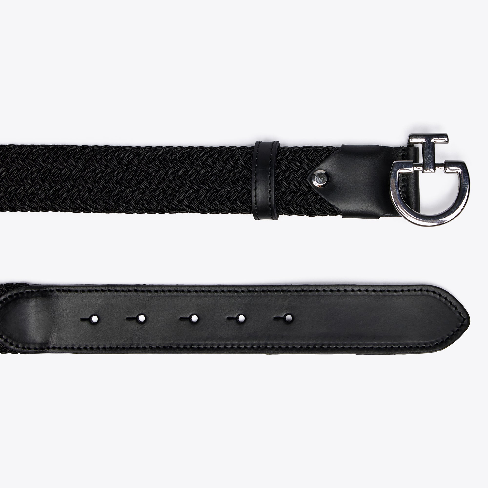 Ladies Elastic CT Clasp Belt | Black