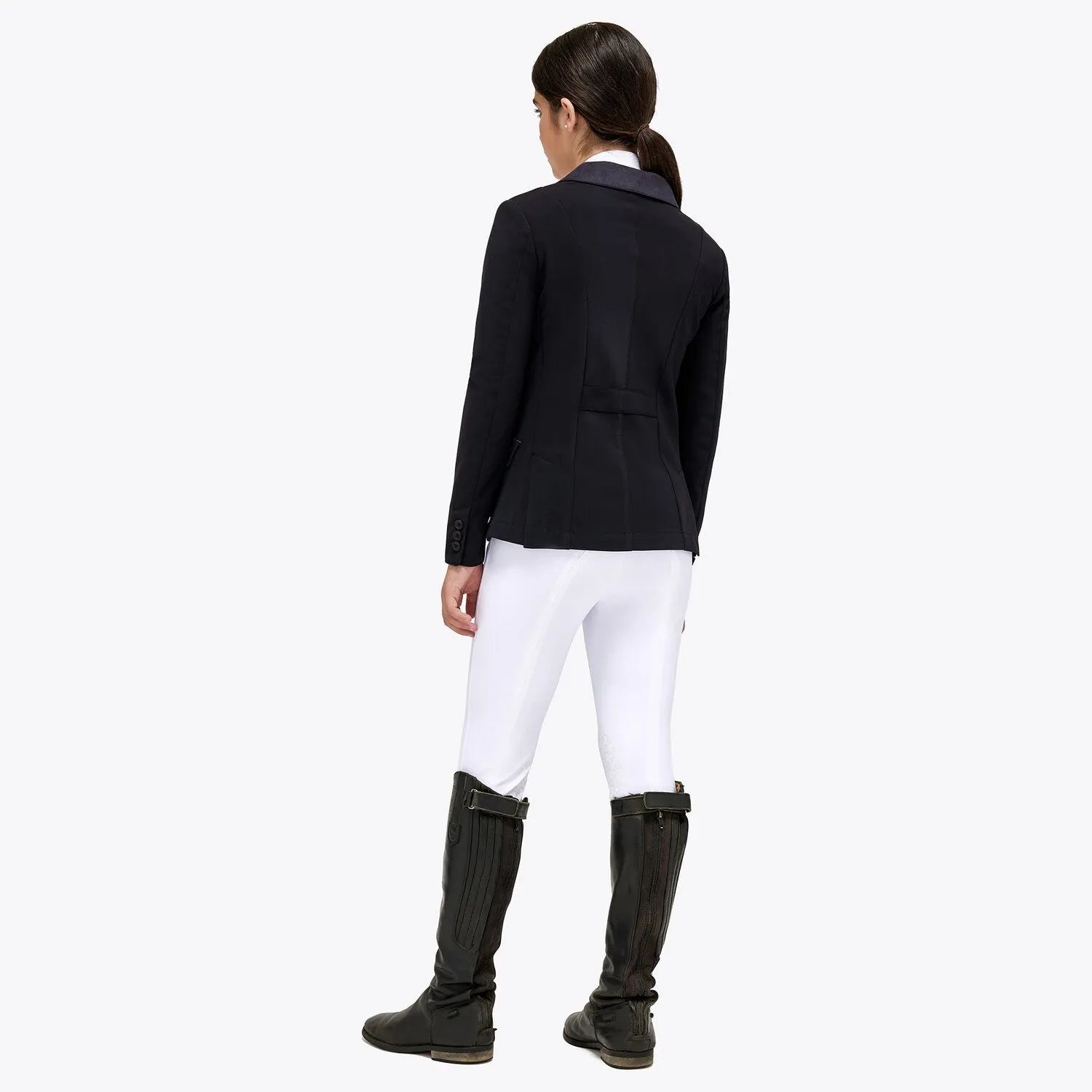 Girls Young Rider Show Jacket - Black