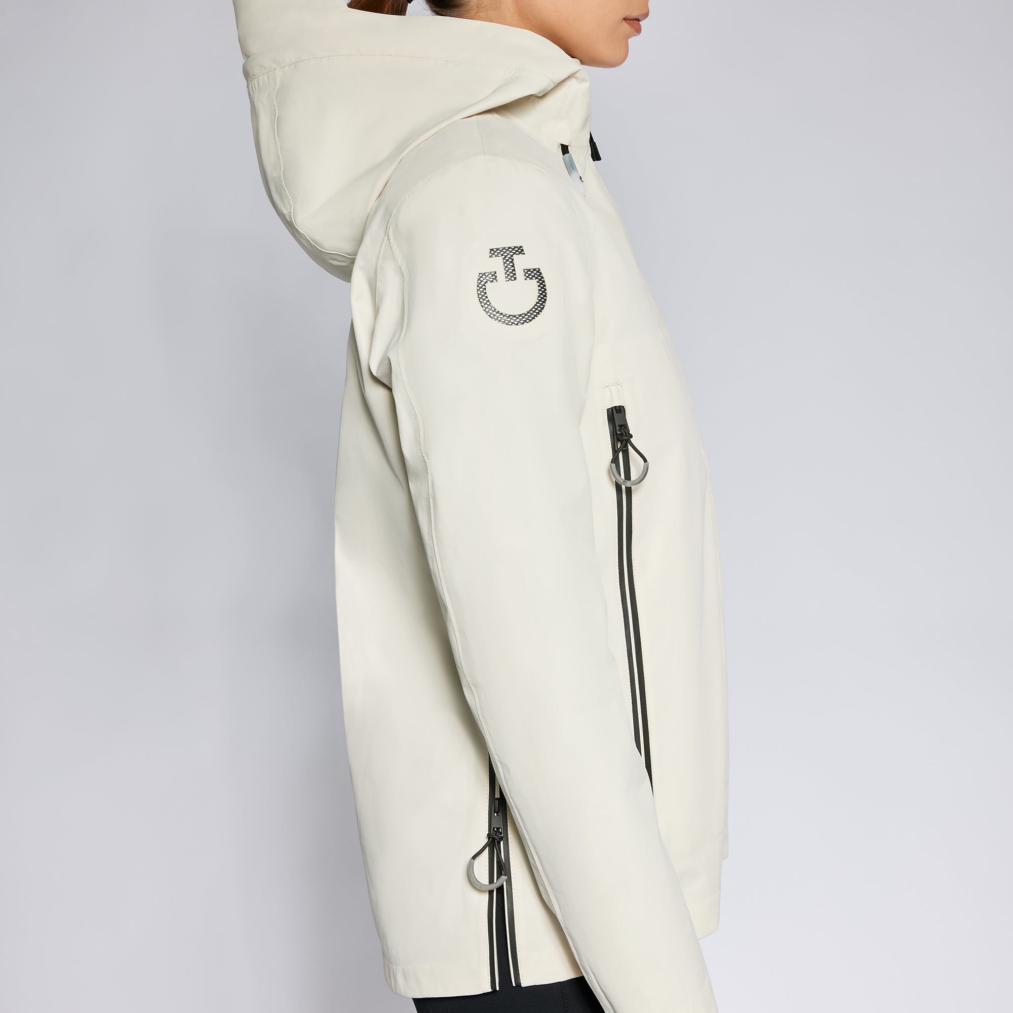 Ladies Revo 3 Way Hooded Coat - Off White