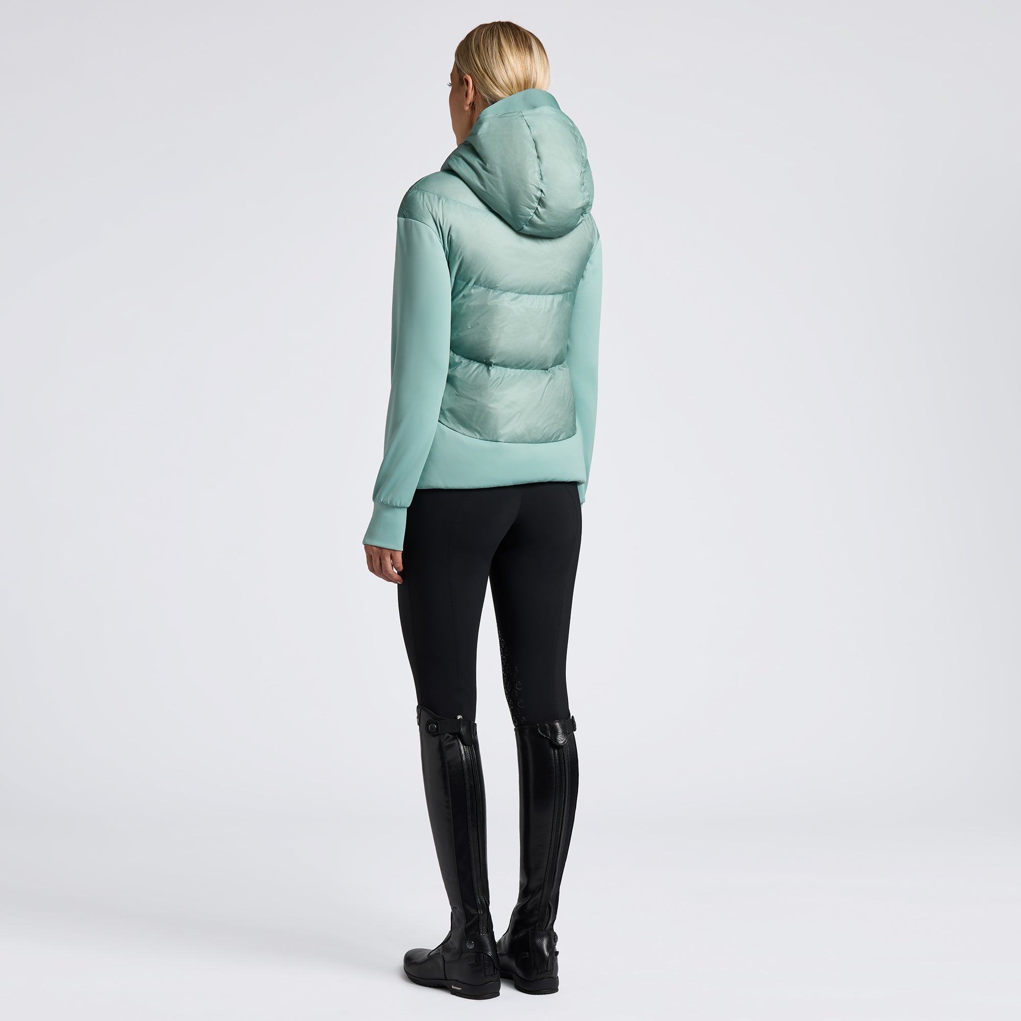 Ladies CT Hooded Down Padded Coat - Teal