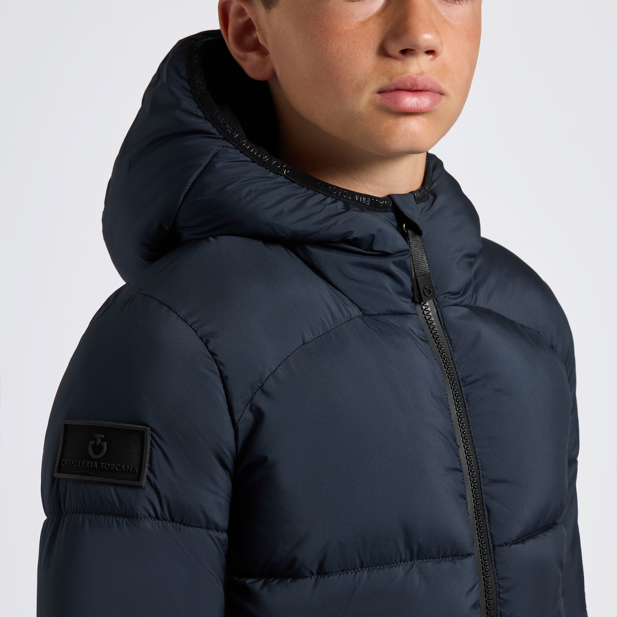 CT Unisex Nylon Puffer Coat - Navy