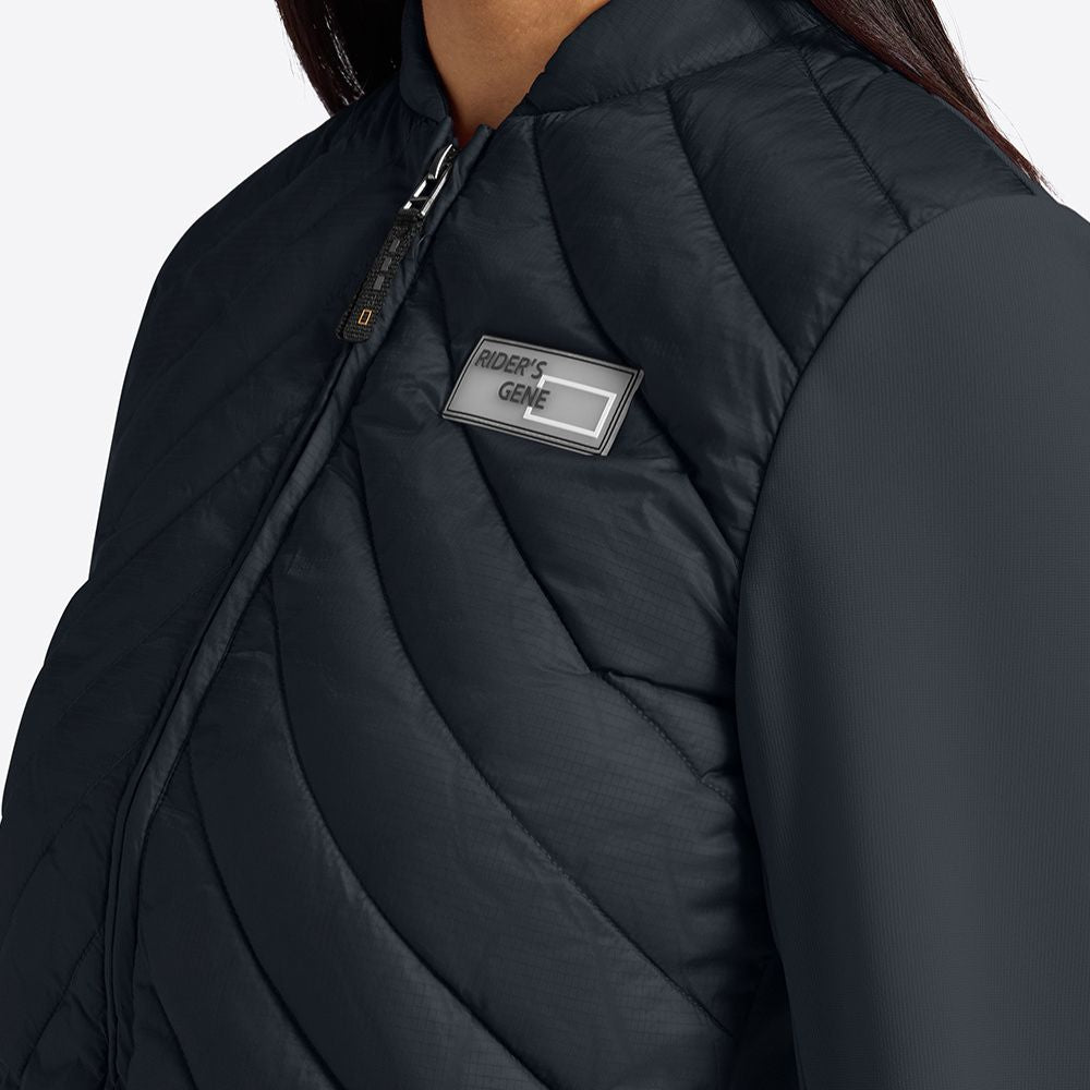 Ladies Lightweight Puffer Coat - Navy