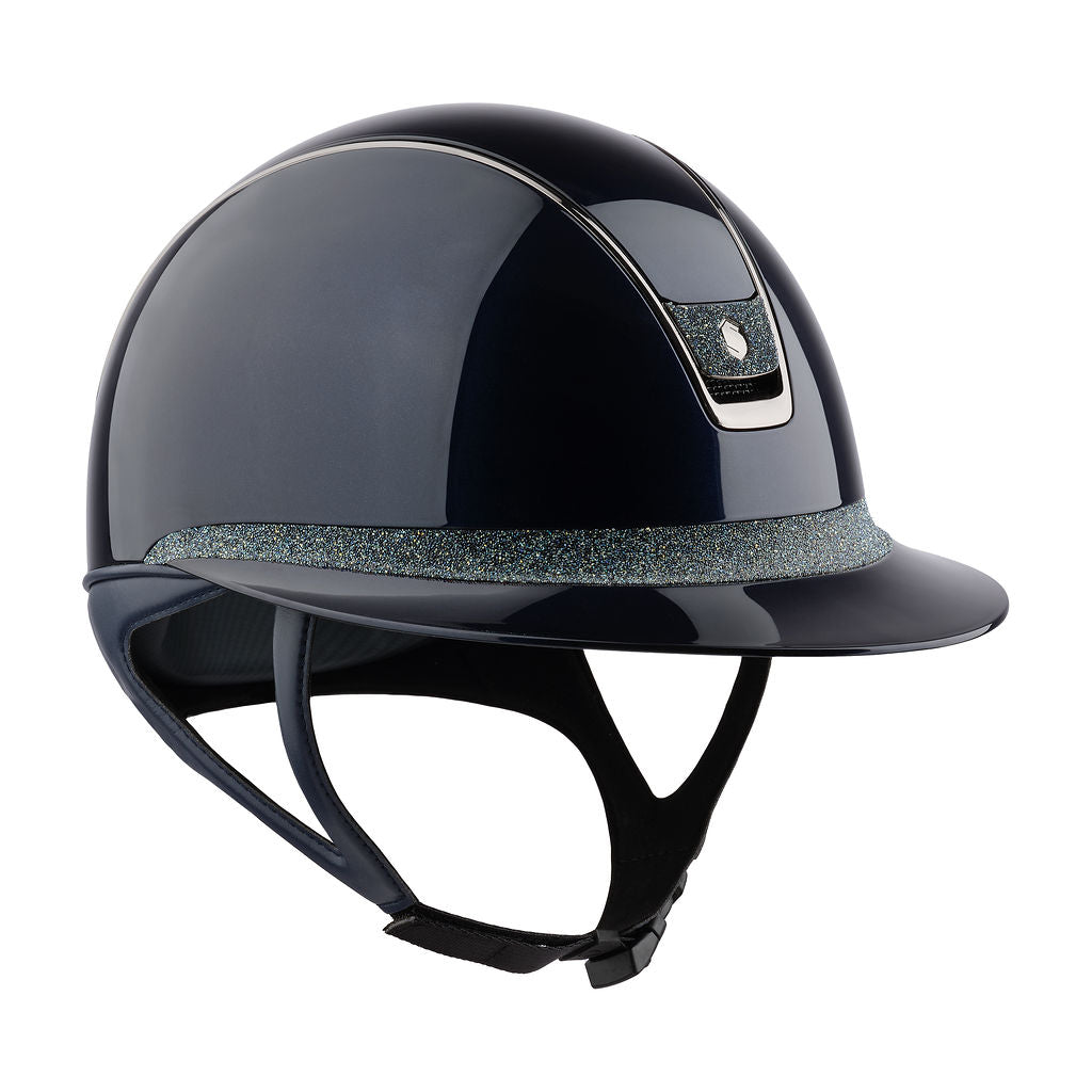 Miss 2.0 Shadowglossy Helmet Crystal Fabric Frontal Band  - Blue