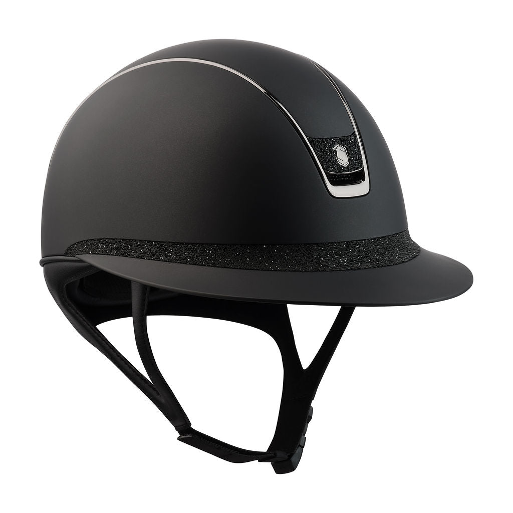 Miss 2.0 Shadowmatt Crystal Fabric Helmet - Black