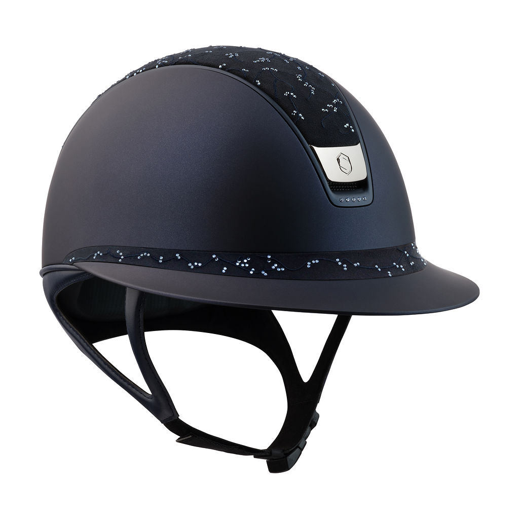 Miss 2.0 Shadowmatt Crystal Leaf Helmet - Navy