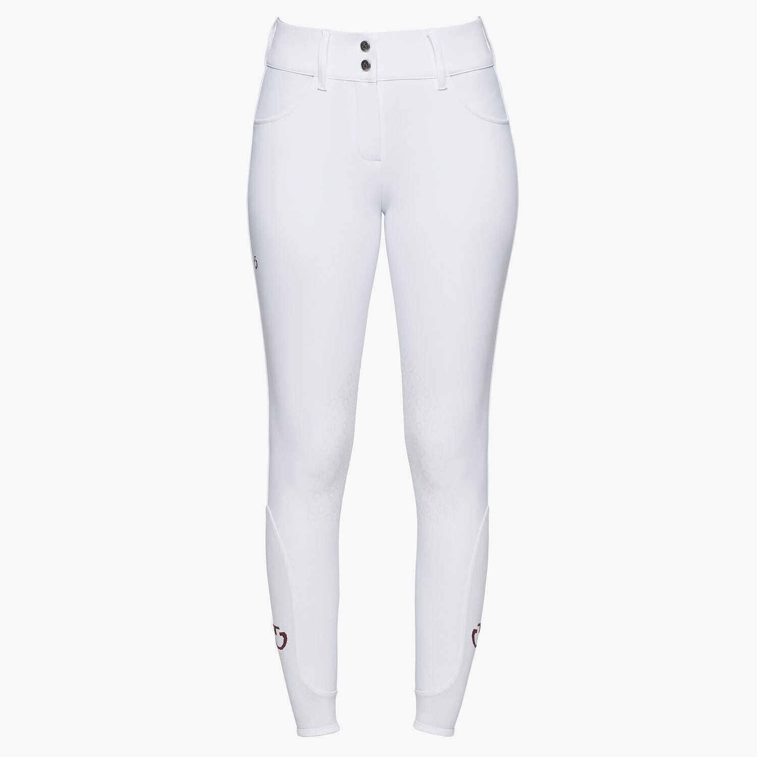 Ladies American Breeches | High Rise | Knee Grip | White