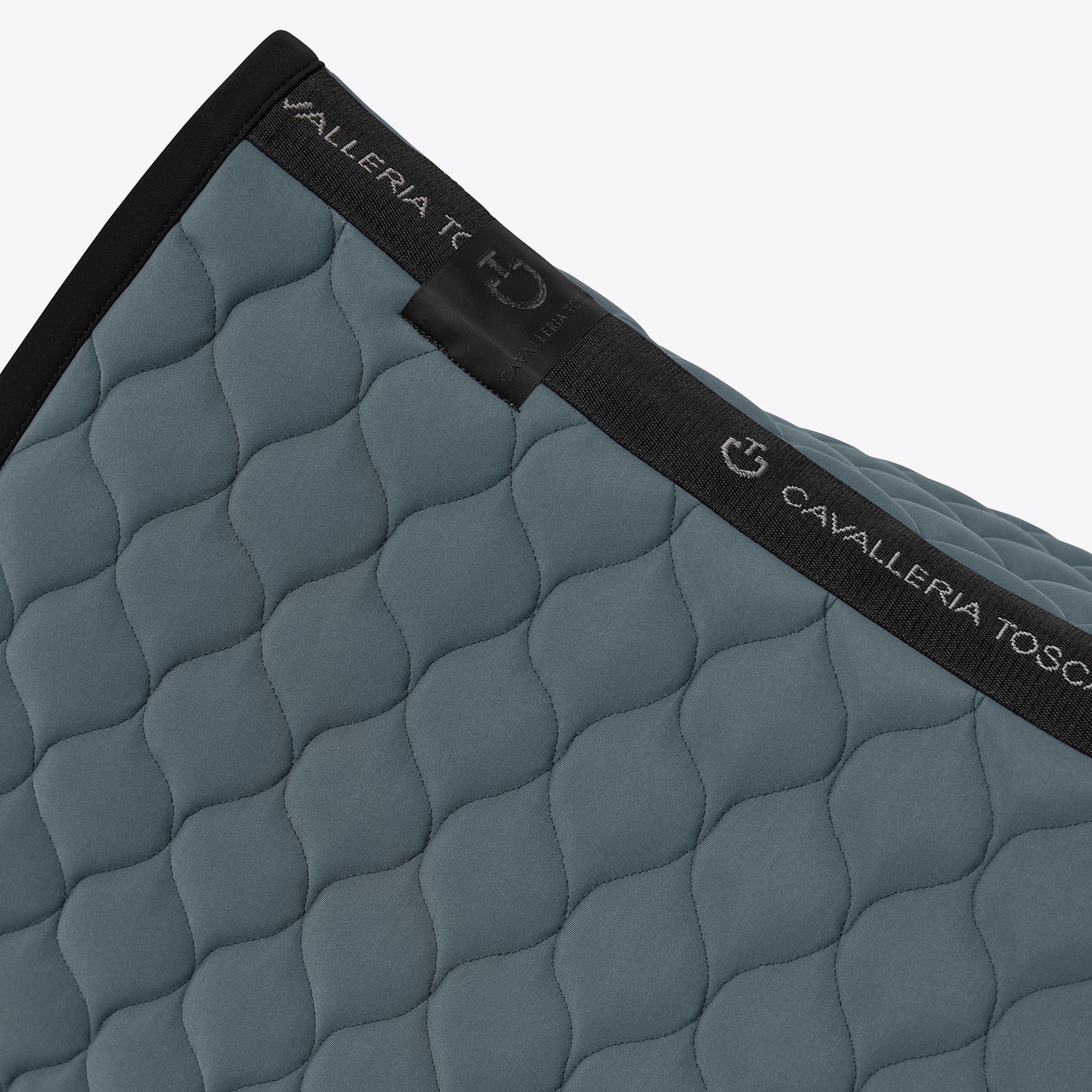 Circular Quilted Jumping Saddle Pad - Stormy Grey