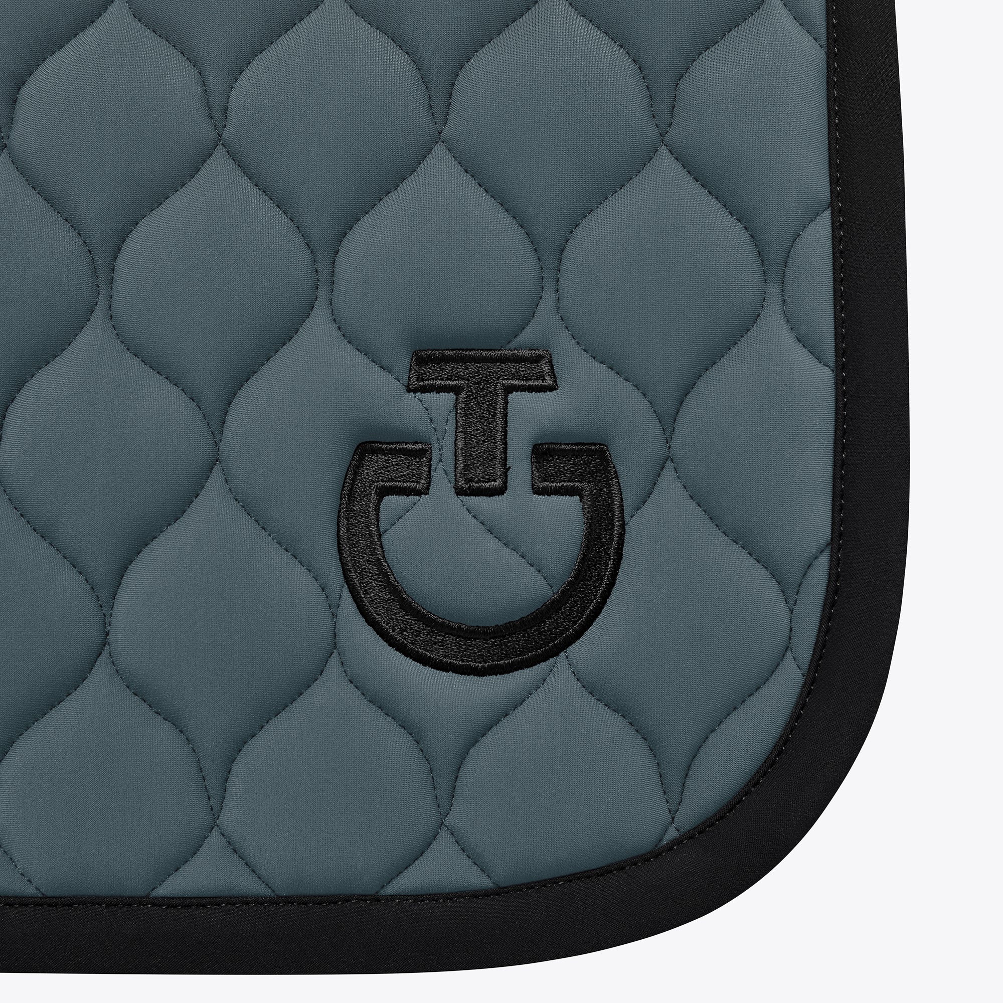 Circular Quilted Jumping Saddle Pad - Stormy Grey