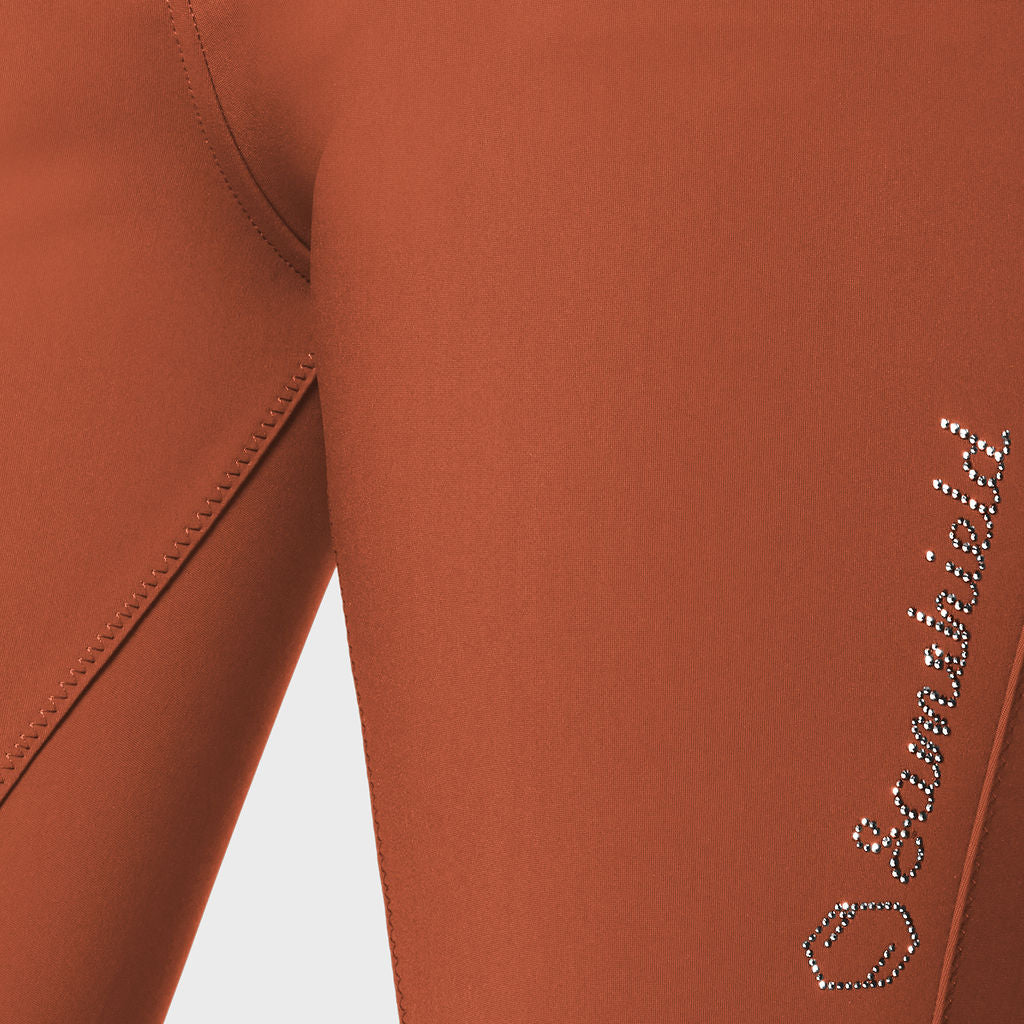 Ladies Adele Premium Medium Rise Breeches - Copper Coin