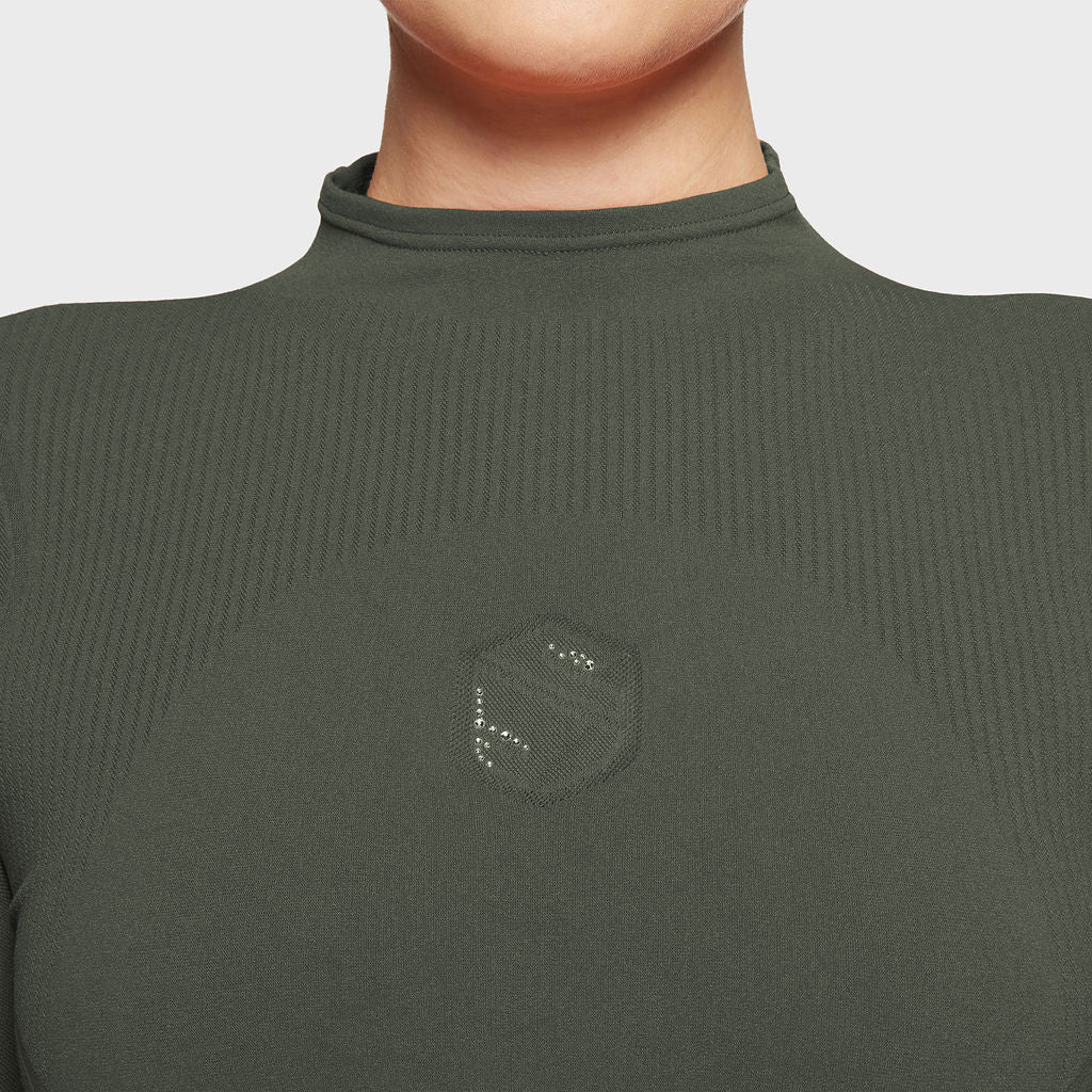 Ladies Alicia Turtleneck Polo - Avocado