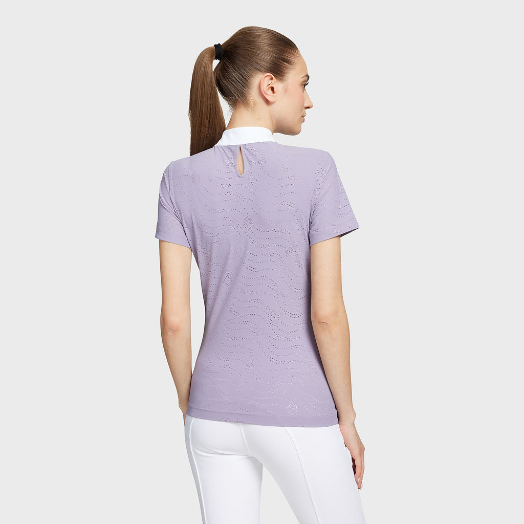 Ladies Aloise Air Short Sleeve Show Shirt - Lavender Gray