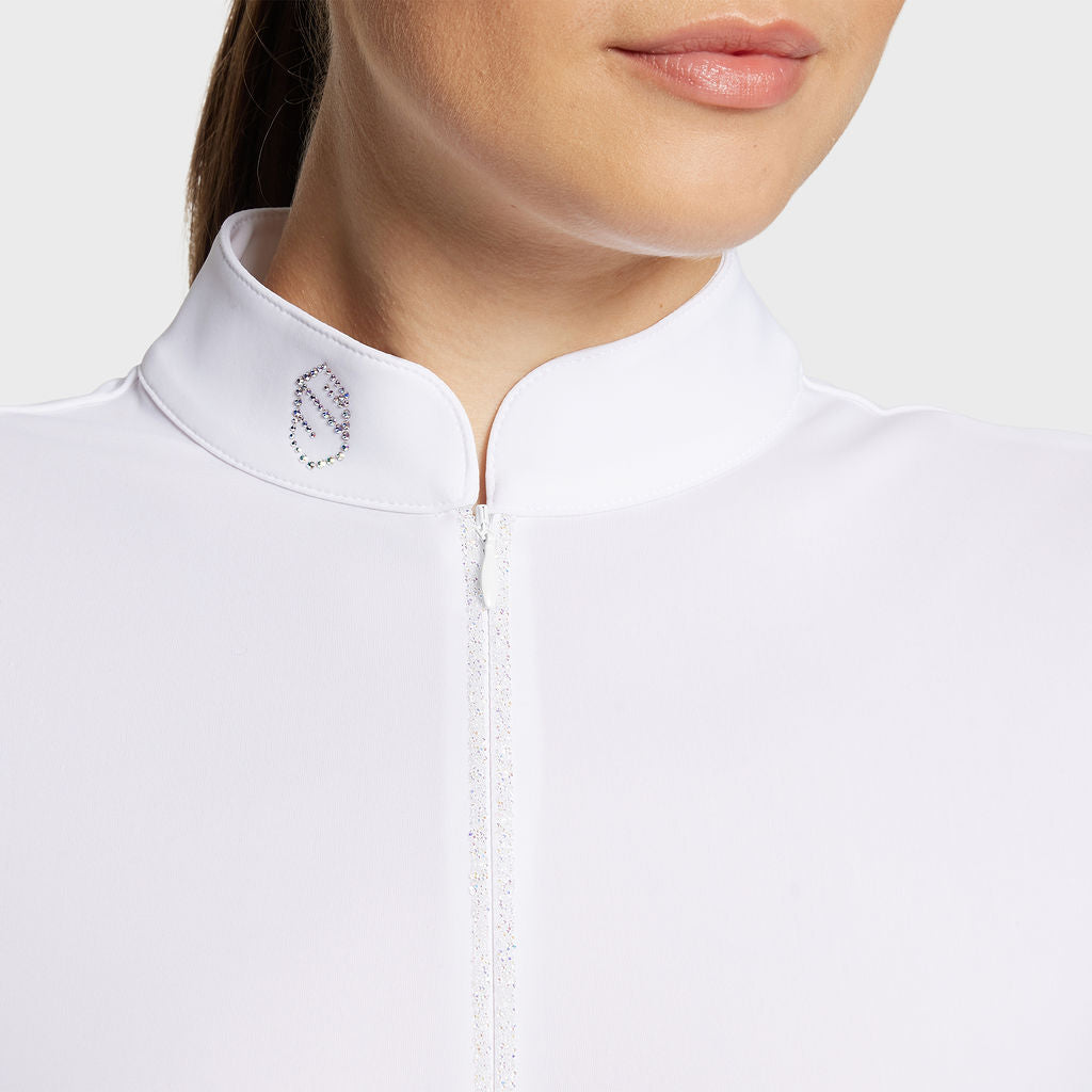 Ladies Aloise L/S Show Shirt - White