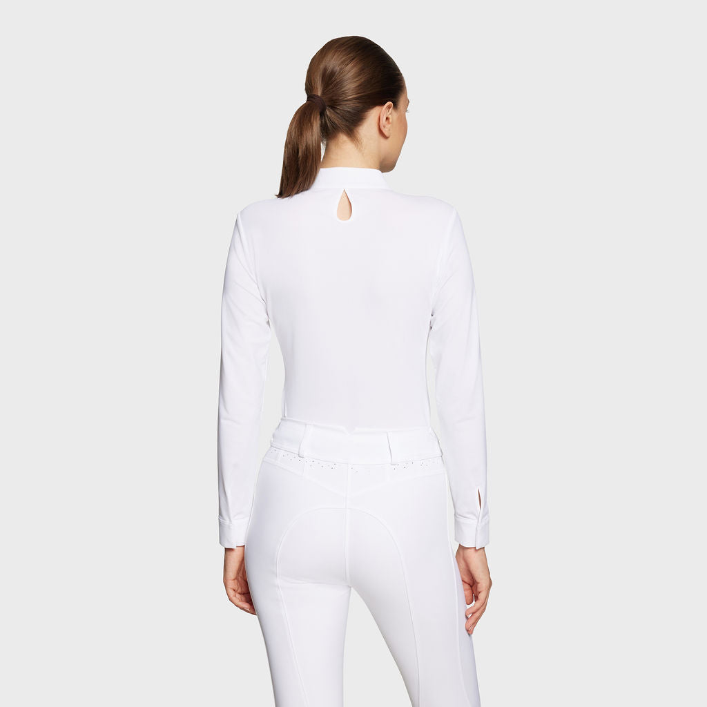 Ladies Aloise L/S Show Shirt - White