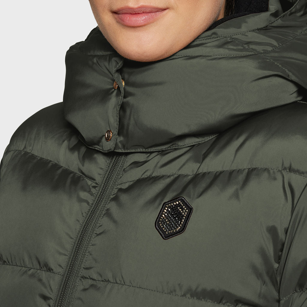 Ladies Billie Puffer Bomber - Avocado