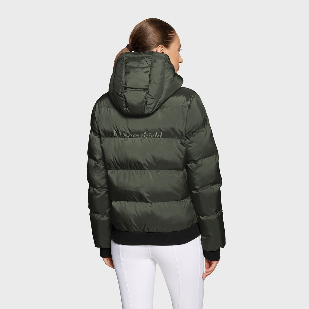 Ladies Billie Puffer Bomber - Avocado