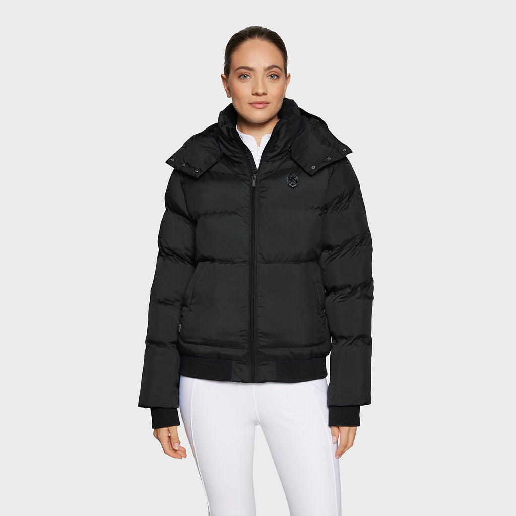 Ladies Billie Puffer Bomber - Black