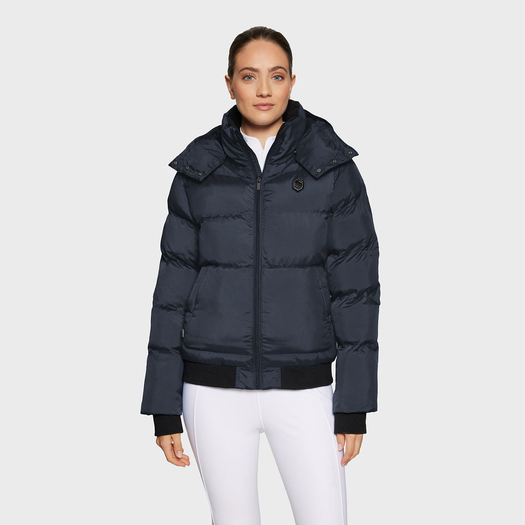 Ladies Billie Puffer Bomber - Navy