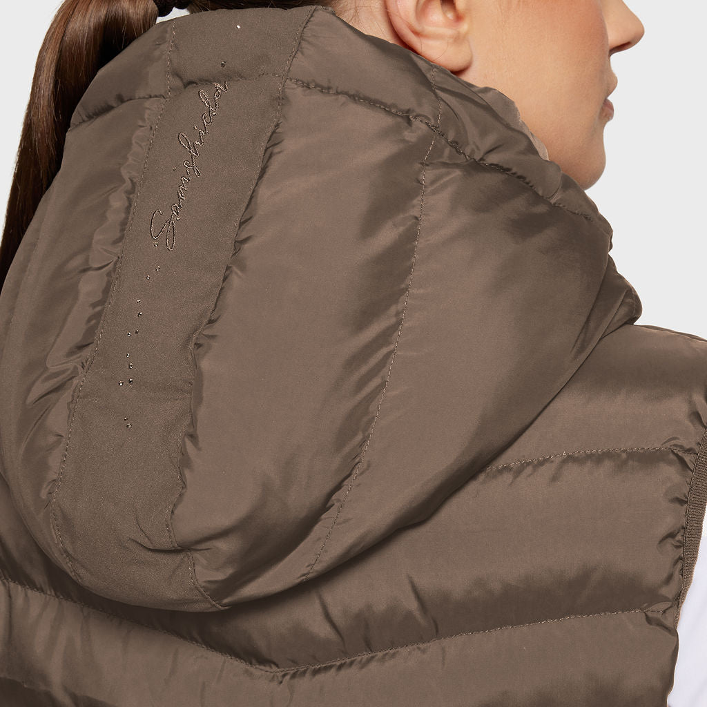 Ladies Chamonix Puffer Vest - Camel