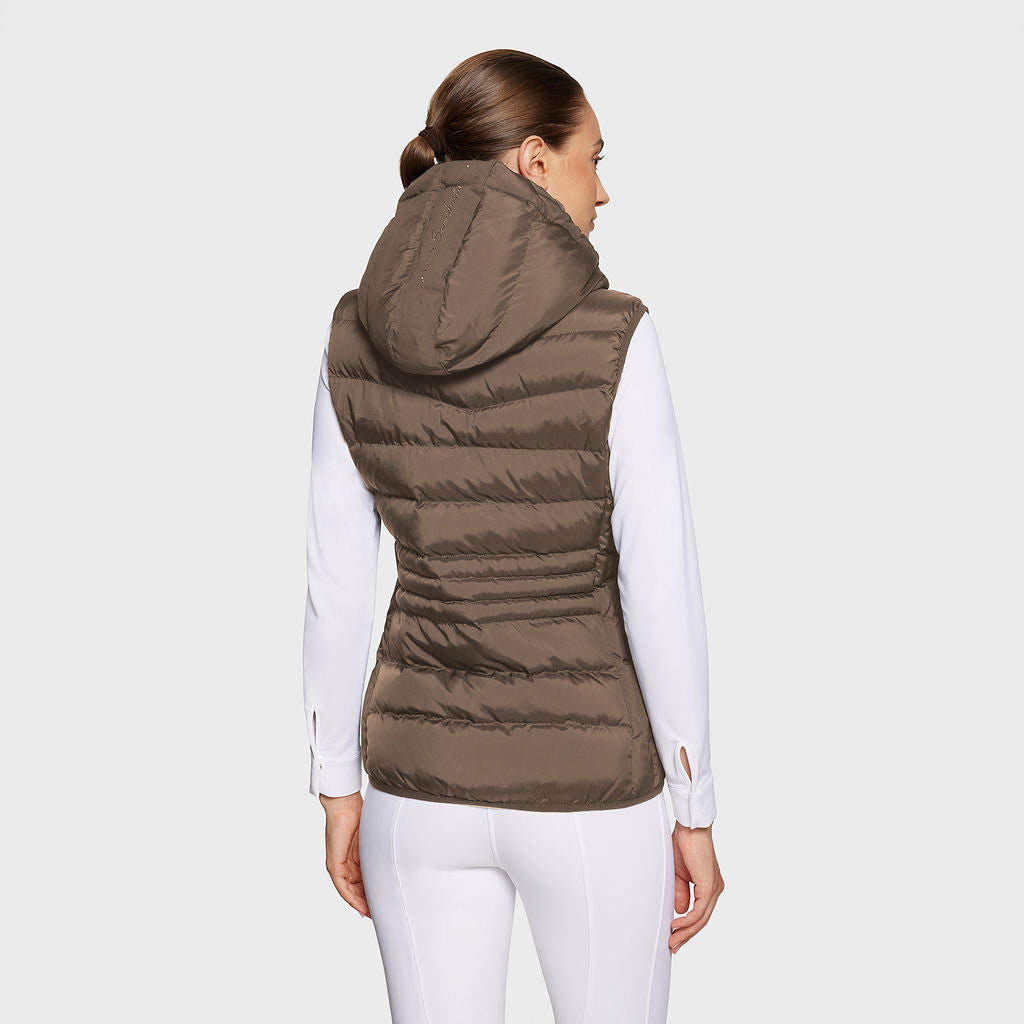 Ladies Chamonix Puffer Vest - Camel