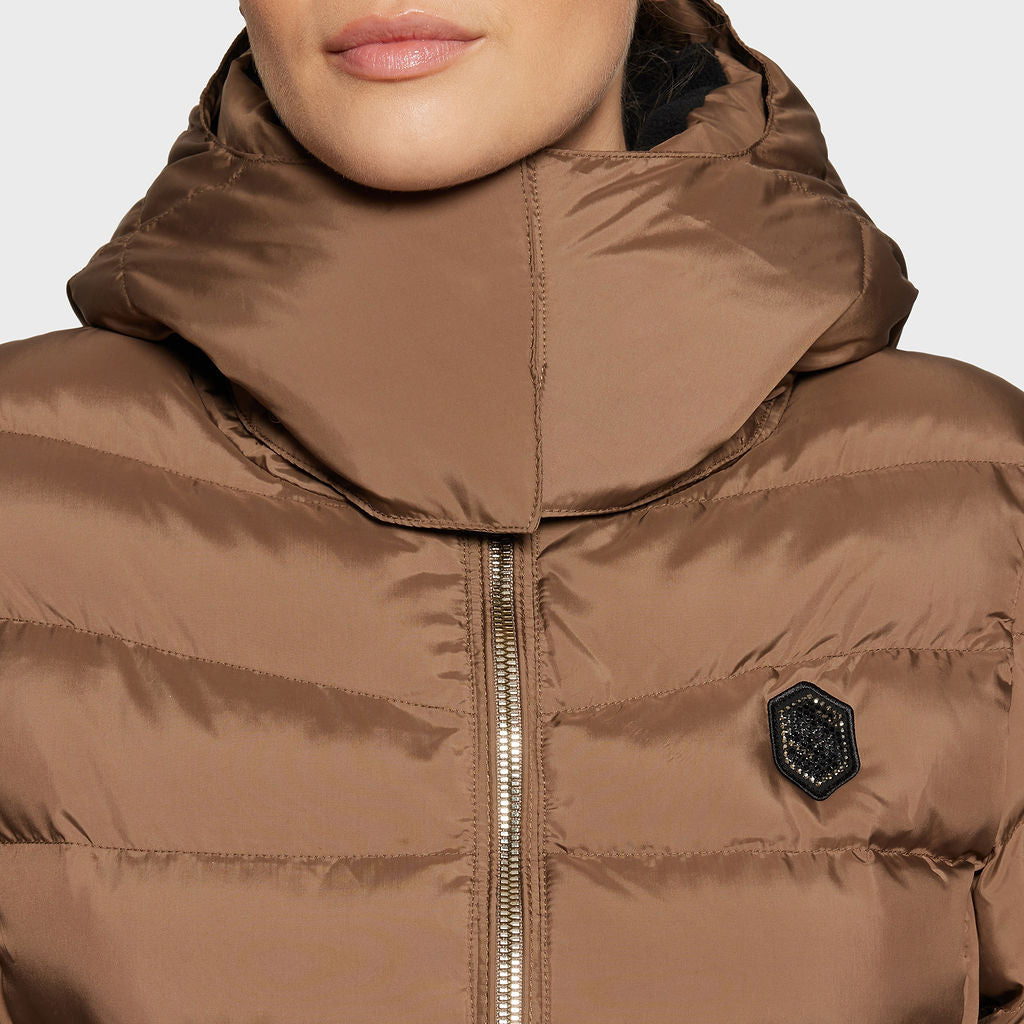 Ladies Courchevel Puffer Coat - Camel