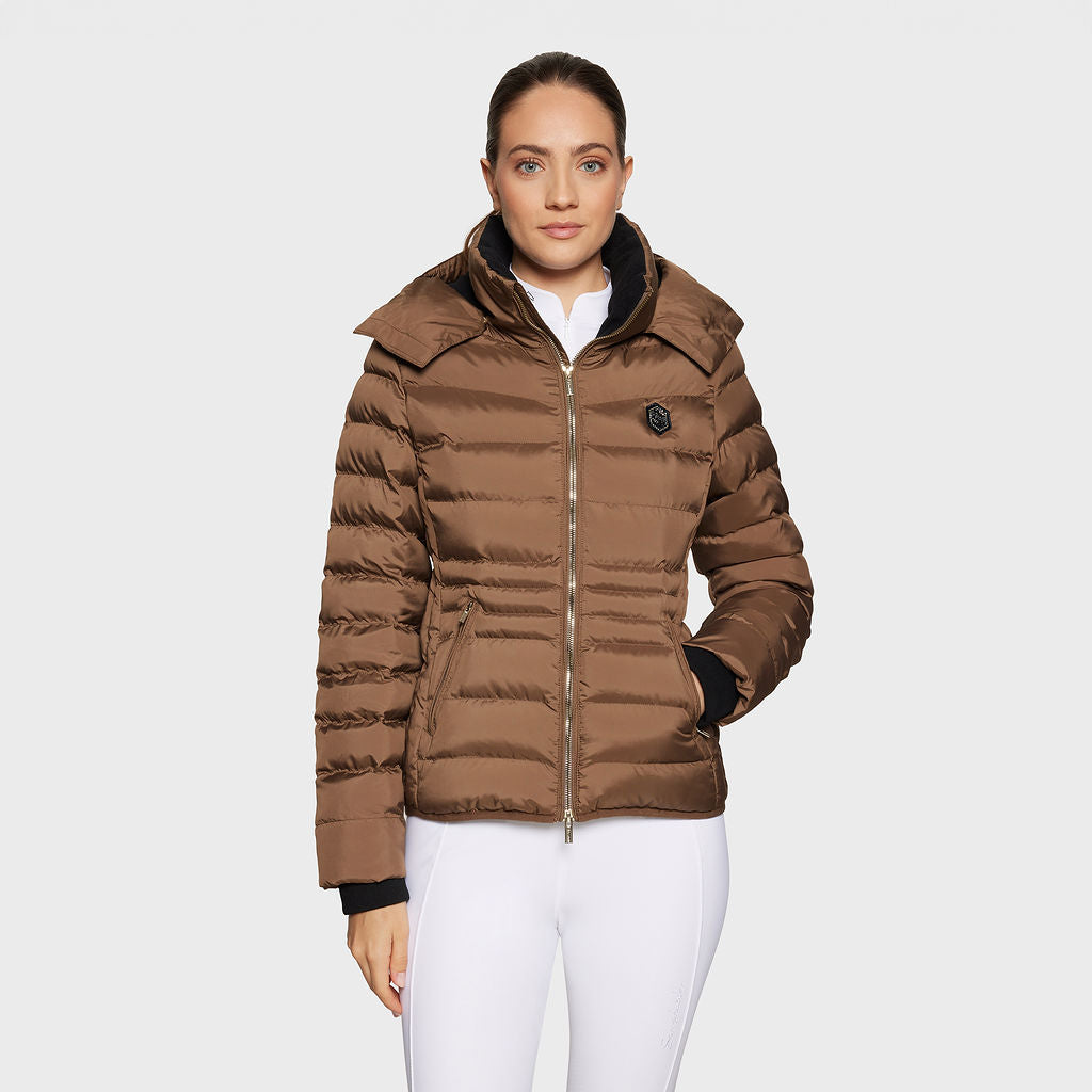 Ladies Courchevel Puffer Coat - Camel