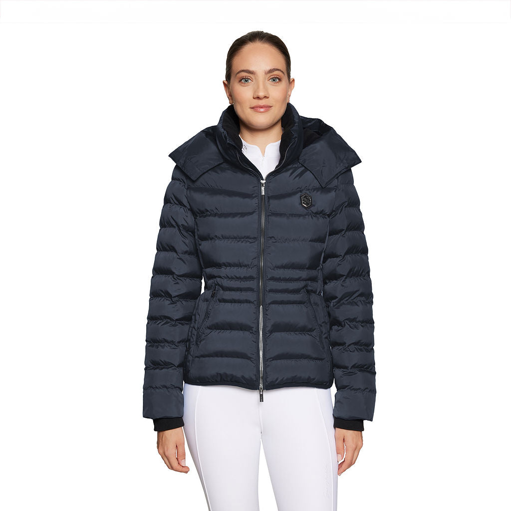 Ladies Courchevel Puffer Coat - Navy