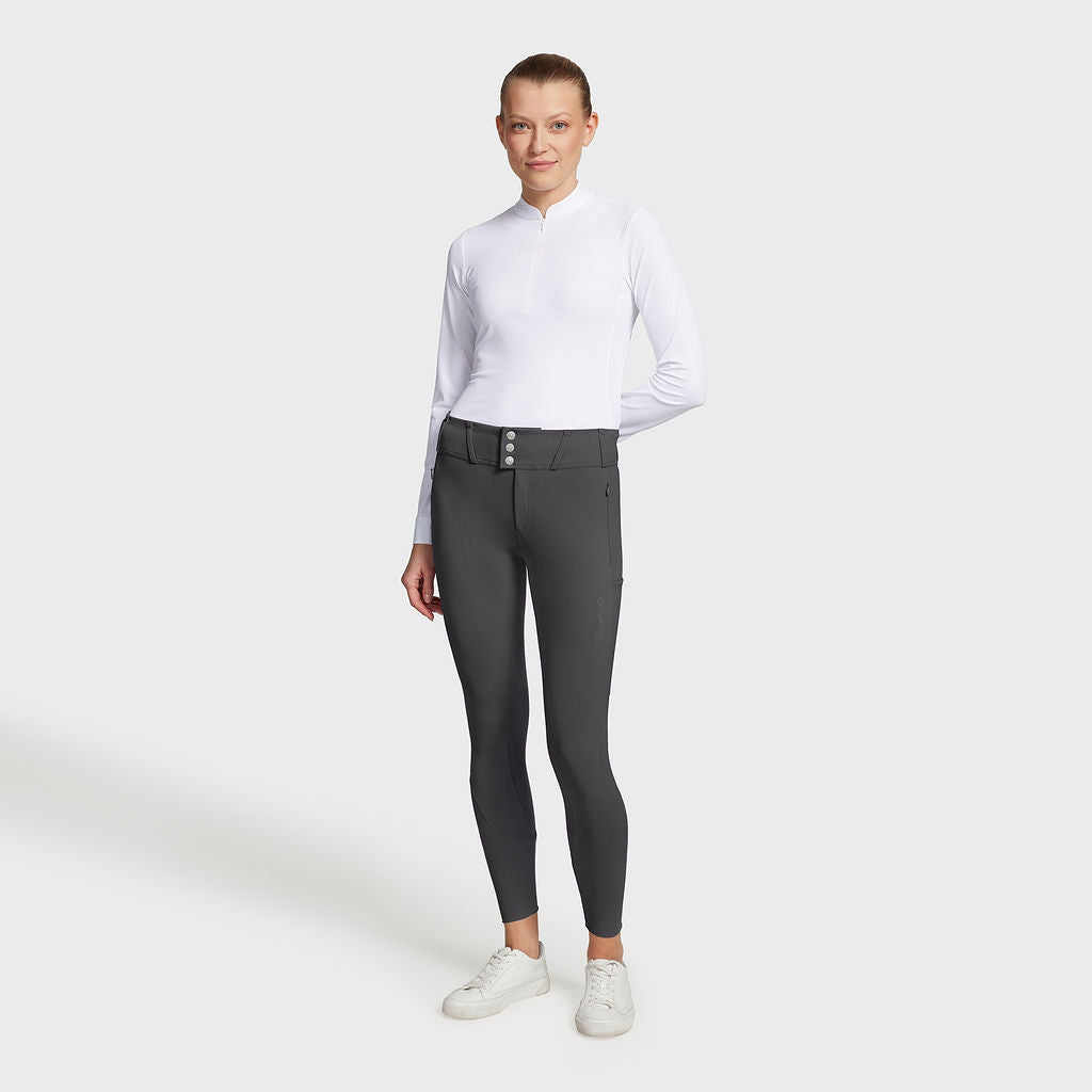 Ladies Even High Rise Breeches - Magnet