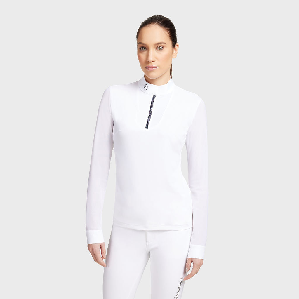 Ladies Faustine Boreal L/S Show Shirt - White