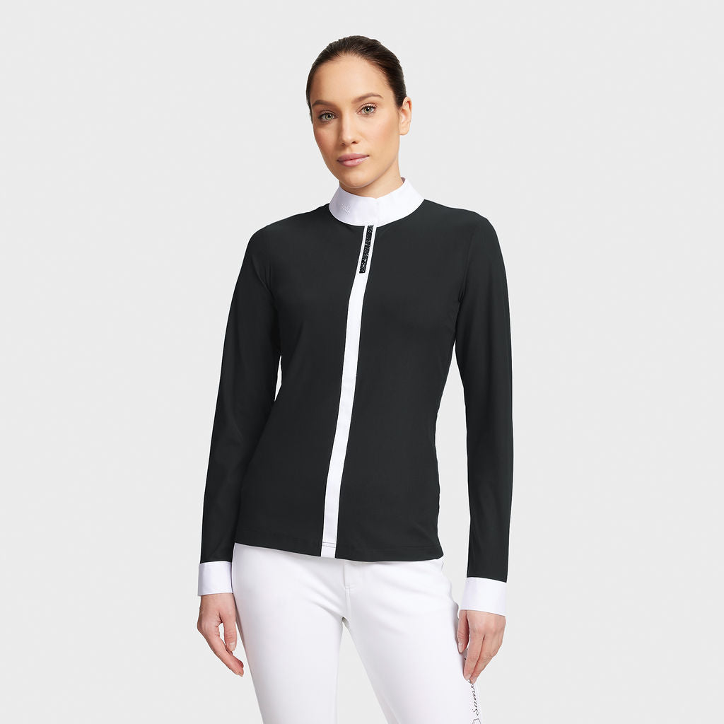 Ladies Julia Premium L/S Show Shirt - Black