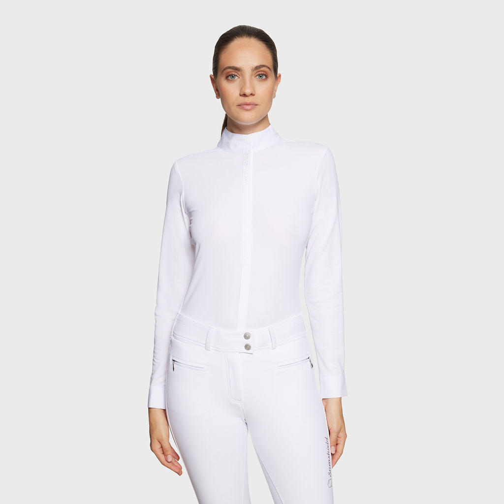 Ladies Julia Premium L/S Show Shirt - White