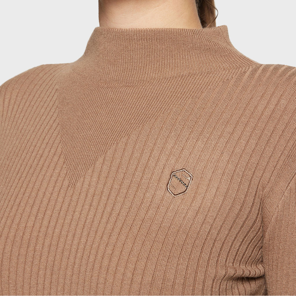 Ladies Lidia Pull Over Sweater - Camel