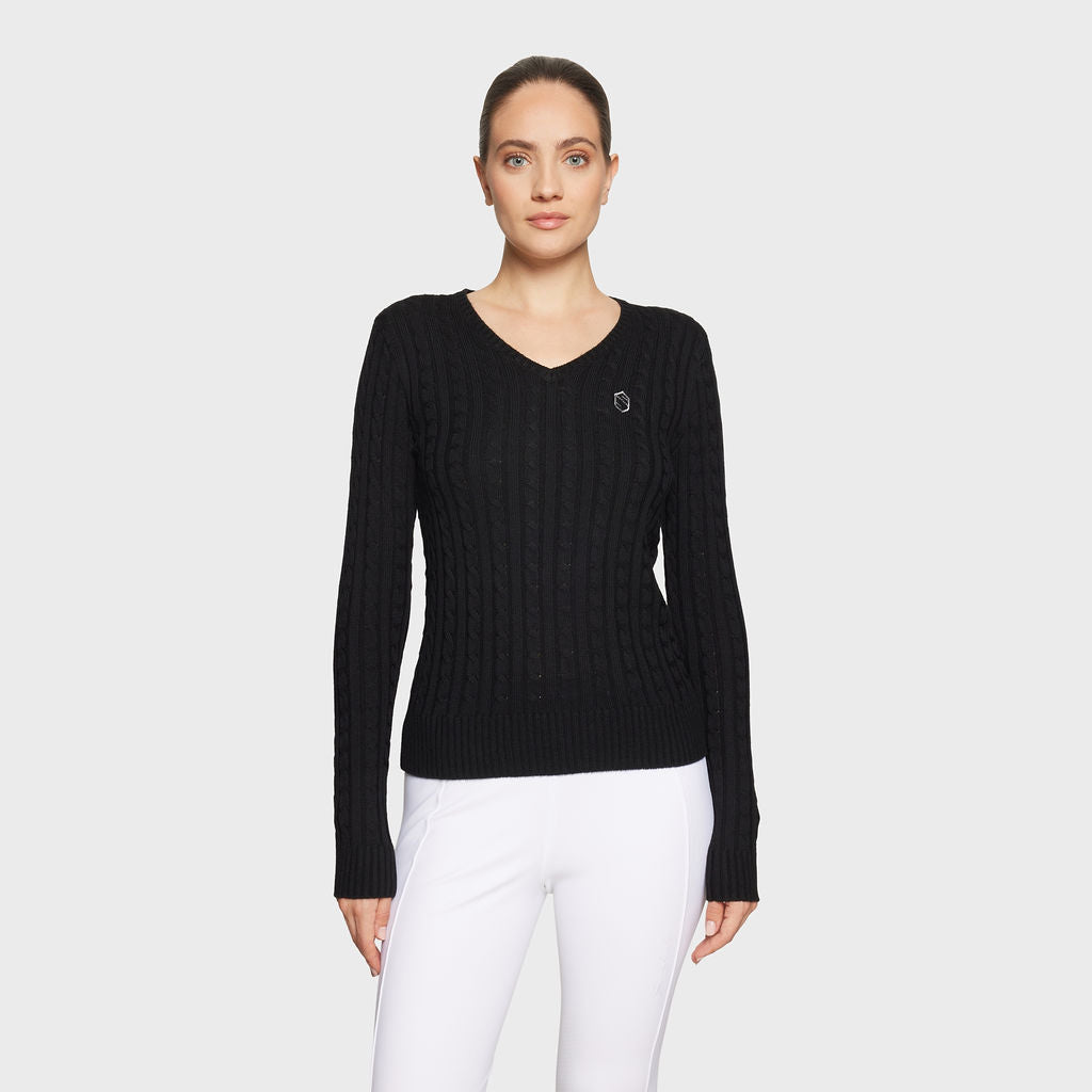 Ladies Lisa Winter Pull Over Sweater - Black