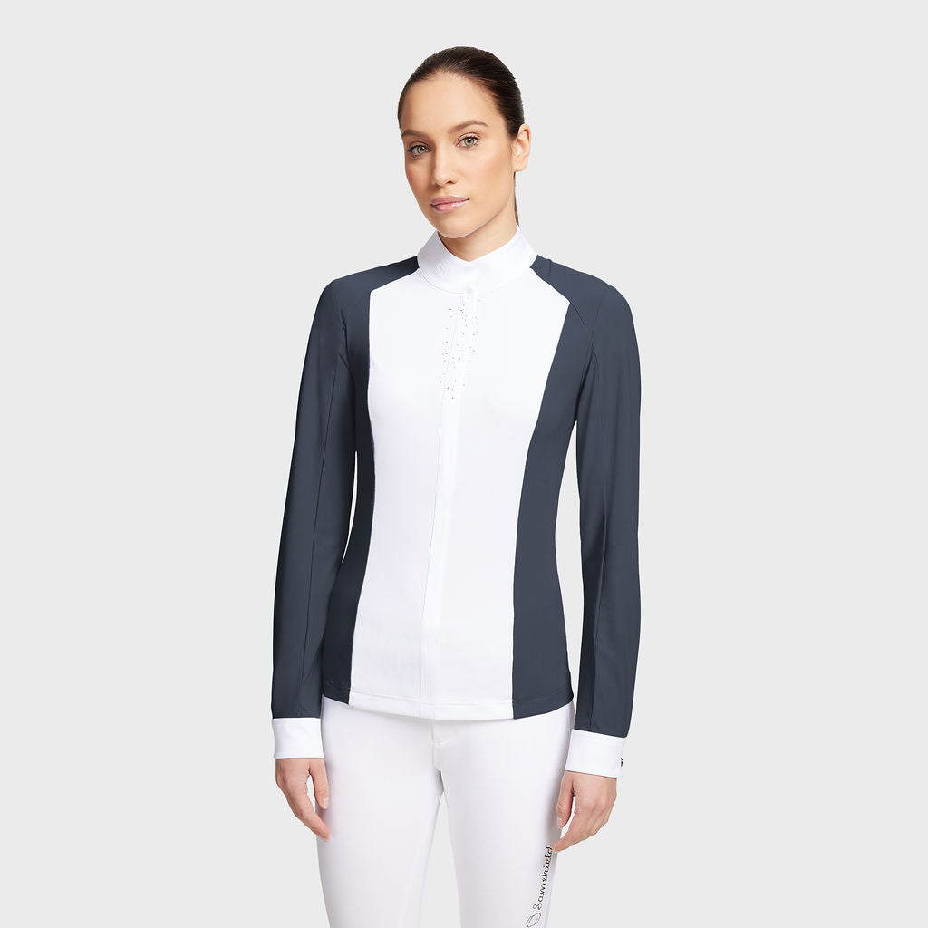 Ladies Lucia L/S Show Shirt - Navy