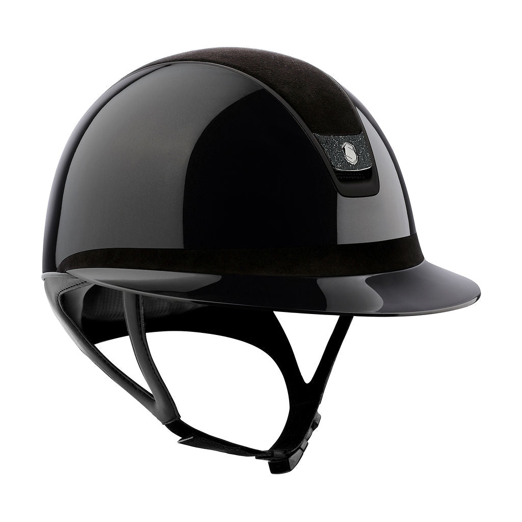 Miss 2.0 Shadowglossy Helmet Alcantara Top & Frontal Band - Black