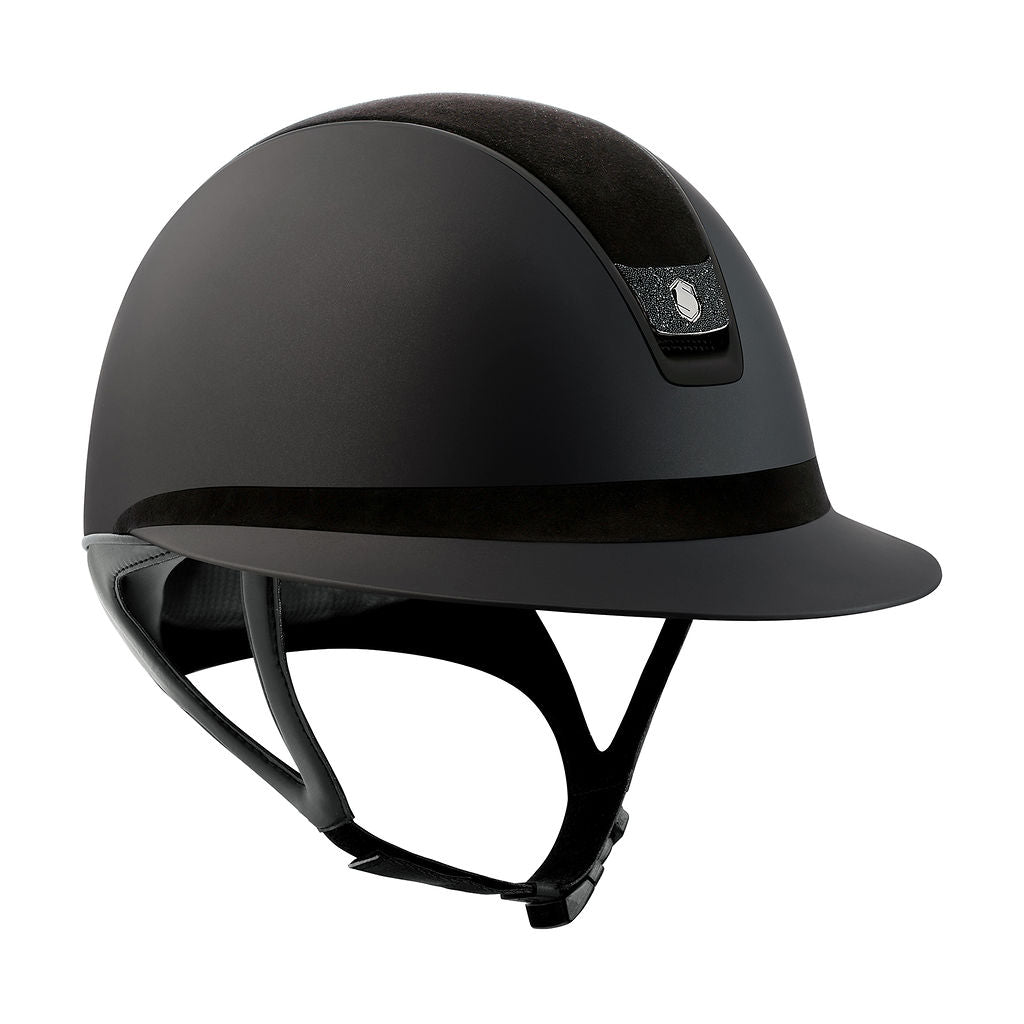Miss 2.0 Shadowmatt Crystal Fabric Helmet - Black (Matt Black Trim)